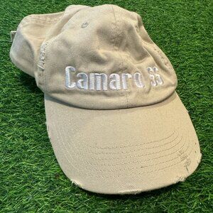 Camaro SS Tan Logo Dad Hat Strapback
